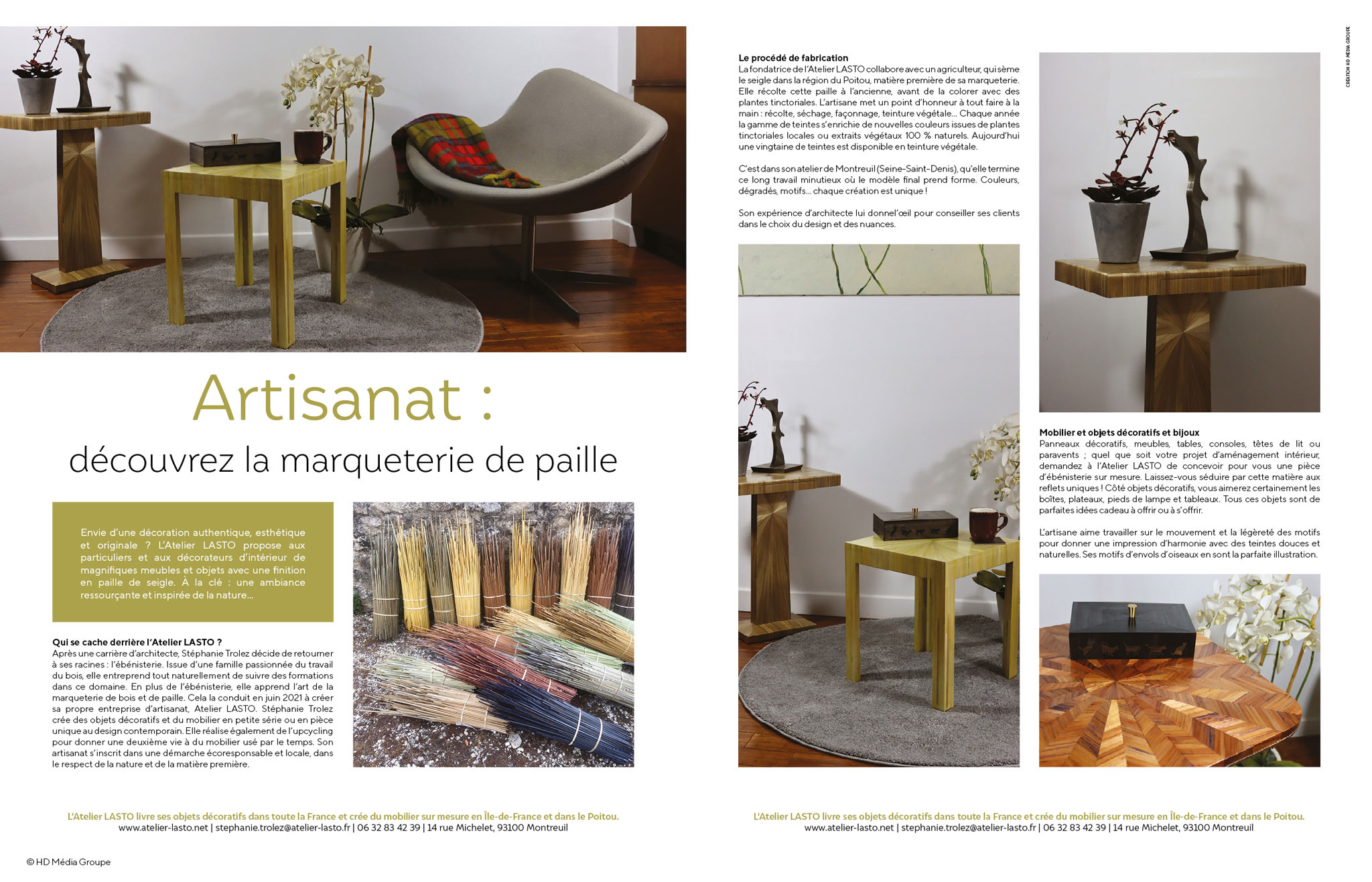 Atelier LASTO - Stéphanie TROLEZ - Article Maison & Jardin n°76