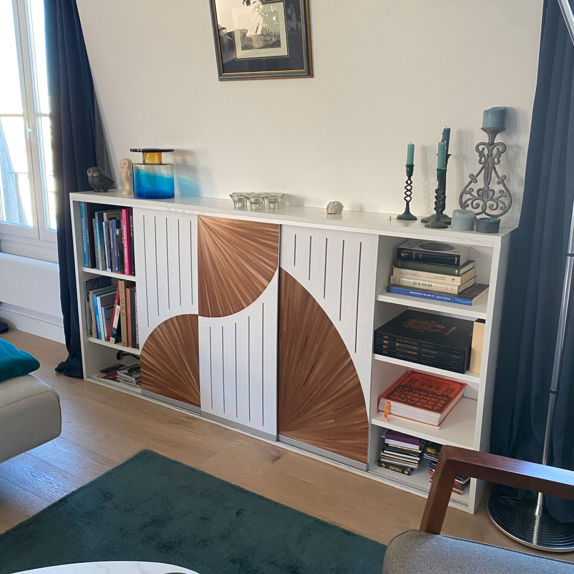 Portes de meuble TV coulissantes