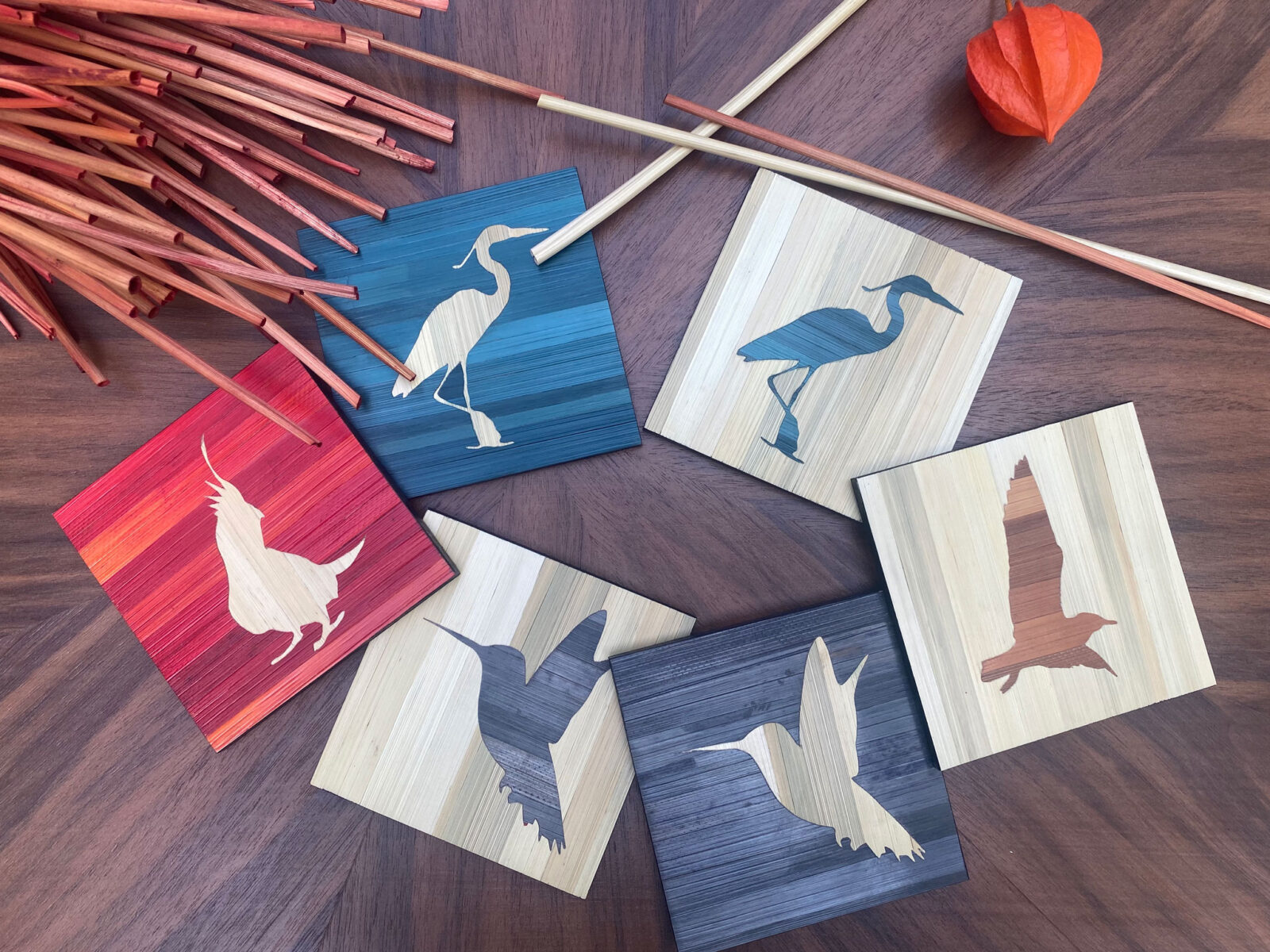 Atelier LASTO - Stéphanie TROLEZ - Dessous de verres - Collection L'envol